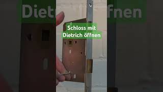 Schloss knacken Zimmer Tür mit Dietrich öffnen diy tips [upl. by Goldin]