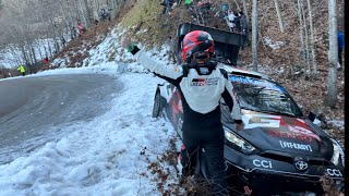 Rallye Monte Carlo 2024 CRASH Katsuta 🇯🇵 wrc [upl. by Anada957]