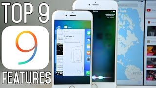 Top 9 iOS 9 Features  Whats New Review [upl. by Ziwot]