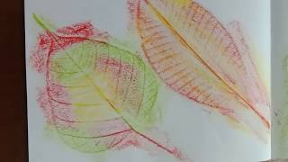 Leaf Rubbing  Kids Art [upl. by Brittney965]