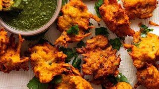 Pakora Indian Vegetable Fritters [upl. by Annawak]