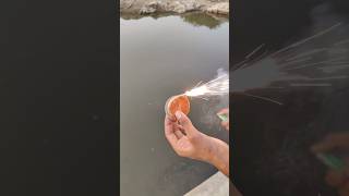 Jamin Chakri testing in water 😱🧨 Diwali 2024 🪔diwali2024 crackers shorts ytshorts shortvideo [upl. by Kathryn]