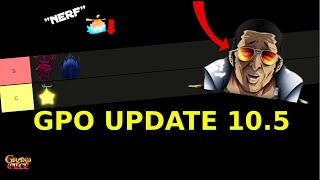 GPO Update 105 Fruit Tier List [upl. by Eiramaliehs350]