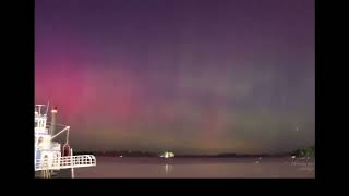 See the beautiful Aurora Borealis over Lake Erie [upl. by Aivatnahs]