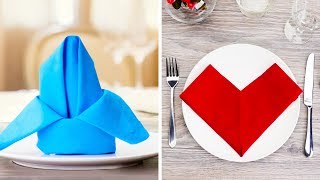 15 EASY AND BEAUTIFUL NAPKIN FOLD IDEAS TO DECORATE YOUR DINING TABLE [upl. by Paquito]