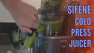 SiFENE Vertical Cold Press Juicer Review  How to Use Slow Masticating Juicer Machine [upl. by Alana]