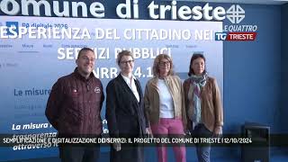 SEMPLIFICAZIONE E DIGITALIZZAZIONE DEI SERVIZI IL PROGETTO DEL COMUNE DI TRIESTE  12102024 [upl. by Alle]