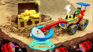 Top diy tractor mini Bulldozer to making concrete road  Construction Vehicles Road Roller 10 [upl. by Ailimat657]