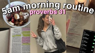 My 5am Proverbs 31 Morning Routine  The Holy Girl Diaries [upl. by Landes]