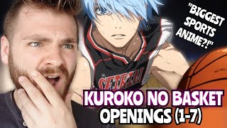 First Time Reacting to quotKUROKO NO BASKET Openings 17quot  New Anime Fan  REACTION [upl. by Mays]