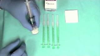 Simple Botox® saline mixing procedure [upl. by Eibob]