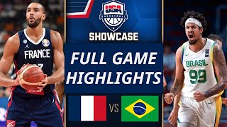 Frace vs Brazil  Full Game  Today Olympic Paris 2024 USAB SHOWCASE [upl. by Atsirhcal]