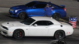 Cadillac CTSV vs Hellcat and vs Demon [upl. by Tyler]