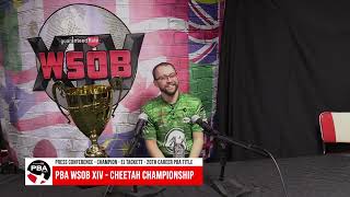 WSOB XIV PBA Cheetah Championship Press Conference  EJ Tackett April 17 2023 [upl. by Tessler]