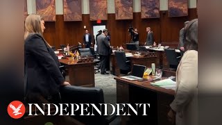 Cries of ‘shame’ after Republicans block attempt to repeal abortion ban in Arizona [upl. by Nauh]