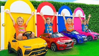 Car Garage Adventure with Chris  Learn colors for kids [upl. by Assen401]