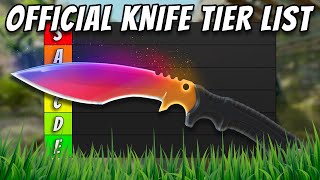 Official Knife Tier List UPDATED  Ranking Every CS2 Knife Skin from Best to Worst 2024 [upl. by Revart]