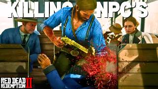 I Killed an NPC in EVERY WAY POSSIBLE in Red Dead Redemption 2 [upl. by Ahsieyt]