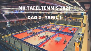 NK Tafeltennis 2021  Dag 2  Tafel 2 [upl. by Lester]