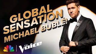 Michael Bublé Surprises the Coaches at Every Turn  The Voice  NBC [upl. by Neemsay]