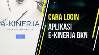 Cara Login eKinerja BKN [upl. by Fan]