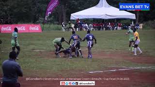 Strathmore leos vs Menengai Oilers Cream Embu7s 2023 rugby highlights [upl. by Etnuad]