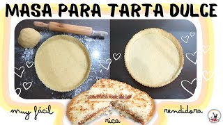 Prepare esta masa en 2 minutos  Masa para tarta dulce facil y rapida con harina leudante 🍰 [upl. by Lednic]