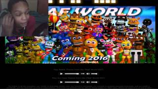 FNAF WORLD BATTLE THEME amp ICE CAVE THEME OST REACTION  HYPE [upl. by Yeknarf]