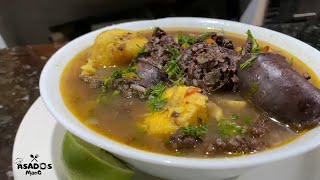 CALDO DE SALCHICHA ECUATORIANA ASADOS MANQ [upl. by Arretnahs977]