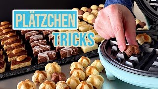 Geniale Weihnachtsplätzchen  einfach und schnell aus 1 Teig 9 Plätzchen [upl. by Kunkle]