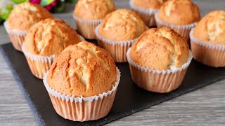 Easy plain vanilla muffin recipe Super soft and fluffy Easy Baking [upl. by Dayna450]