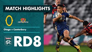 RD 8 HIGHLIGHTS  Otago v Canterbury Bunnings NPC 2021 [upl. by Folger]