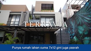 Pasrah punya rumah lahan cuma 7x12 kayak gini‼️  TERRAVIA BSD [upl. by Au]