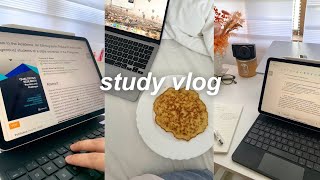 aesthetic study vlog 2024 🎧🧊 romanticizing uni life chill week in uni unboxing essentials [upl. by Fairweather191]