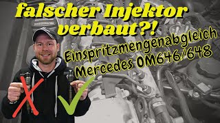 Falscher Injektor im Mercedes W211 OM646  Einspritzmengenabgleich  MB Youngtimer Parts [upl. by Okihcim]