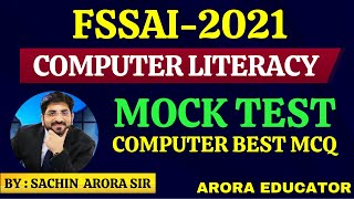 FSSAI Recruitment 2021  FSSAI Computer Literacy Mock Test  FSSAI Classes  FSSAI Computer MCQ [upl. by Gney246]