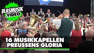 🟢 Preussens Gloria Marsch 🎼  16 Musikkapellen  Blasmusik  Jägerfest Neheim [upl. by Memory835]