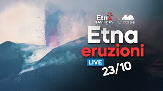 LIVE Etna le immagini delleruzione  23 ottobre 2021 [upl. by Enrichetta552]