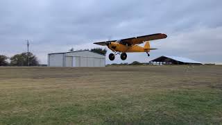 Super Cub Aircraft short field Landing [upl. by Weld263]