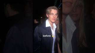 Leonardo DiCaprio Now and before part 43 leonardodicaprio 90s actor film shorts [upl. by Winnah]