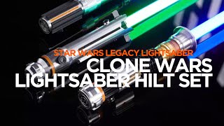 Star Wars The Clone Wars Legacy Lightsaber Hilt Set [upl. by Theona]