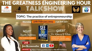 The Greatness Engineering Hour with Dr Rebecca J White [upl. by Ariat798]