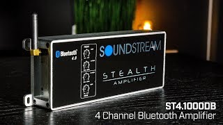 Soundstream Stealth Series ST41000DB 4 Channel Class D Amplifier with Bluetooth  1000 Watts [upl. by Ydnat458]