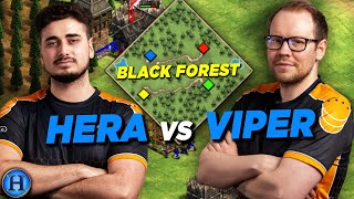 Hera vs TheViper On 1v1 Black Forest  AoE2 [upl. by Eta]