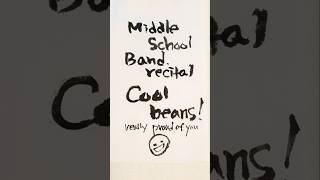 Band recital middleschool band recital trumpet drawingdiary calligraphy momlife 트럼펫 붓글씨 [upl. by Rayle]