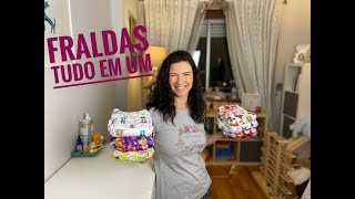 Fraldas Tudo em Um  All in One Nappies [upl. by Nallak]