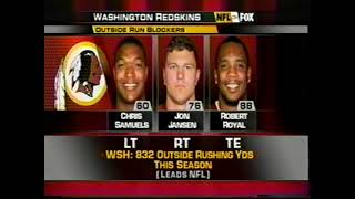 Washington Redskins New York Giants Portis throws TD pass December 2005 [upl. by Luigi]