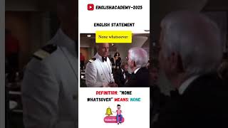 Learn English Expression Non Whatsoever [upl. by Kovacev346]