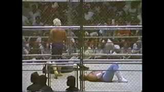 Jerry Lawler vs Austin Idol  Hair vs Hair Steel Cage Match 42787 [upl. by Redla]