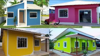 20 IDEIAS DE CORES PARA FACHADAS DE CASAS SIMPLES  Casas Populares  MINHA CASA MINHA VIDA 2024 [upl. by Inobe518]